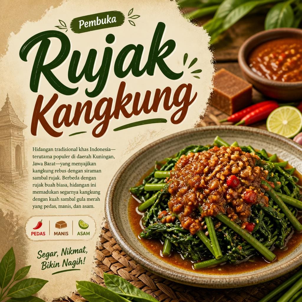 Rujak Kangkung dari kategori pembuka Gopek House